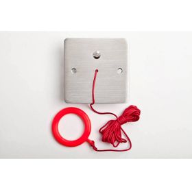 Cameo Systems CSHK1/PC/SS Stainless Steel Disabled Toilet Alarm Ceiling Pull Chord