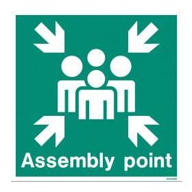 WX4128Q Jalite White Exterior Rigid Assembly Point Sign 300 x 300mm