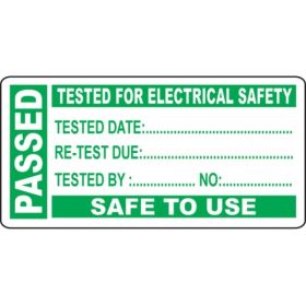 PAT Testing Label - Passed - Roll of 250 - 54045