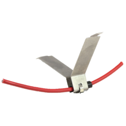 Kidde ACA-BVSS-025 Alarmline II Stainless Steel "V" Bracket c/w Silicon Sleeve - Pack of 25
