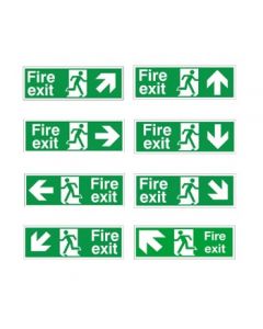 Fire Exit Signs - White