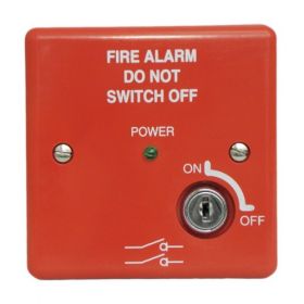 Haes MISW-R Fire Alarm Mains Isolation Keyswitch - Red
