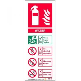 Water Fire Extinguisher ID Sign - Rigid PVC - 50120R