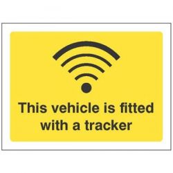 This Vehicle Is Fitted With A Tracker Label - 21826E