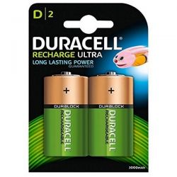Duracell Duralock Rechargeable D Size Batteries - Pack of 2 - HR20