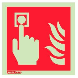 Jalite 6421A Fire Alarm Call Point Sign