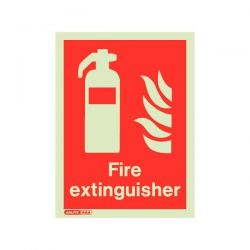 Jalite 6490DD Fire Extinguisher Location Rigid PVC Sign