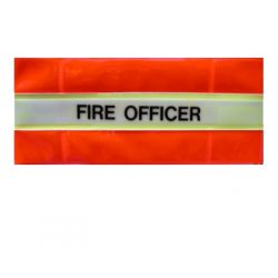  Fire Officer Armband - Hi Visibility Photoluminescent Material Jalite AB3023