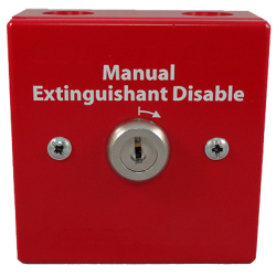 Kentec K1832-10 Elite Extinguishant Disablement Switch Unit - Red - Surface