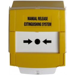 Edwards DMN700Y03-KITR Yellow Manual Release Extinguishing System Break Glass With Protective Cover