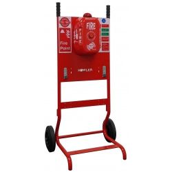 Howler FirePost Mobile Fire Point Complete With Signage & 2 x Extinguisher Brackets - TR02