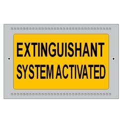 Kentec Extinguishant System Activated Illuminated Warning Sign - K27202