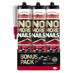 UniBond No More Nails Original Cartridge 365g Triple Pack