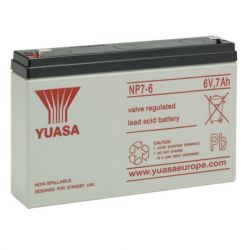 Yuasa NP7-6 Sealed Lead Acid Battery - 7Ah 6V