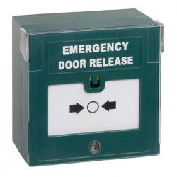 STP Triple Pole Emergency Door Release Break Glass With LED, Sounder & Cover - STP-KGG300SG-LSRC
