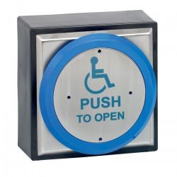 Surface Stainless Steel Exit Button With Disabled Logo - STP-SPB009