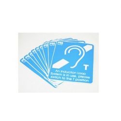 C-Tec TEAR10 - Pack of 10 Self-Adhesive "Induction Loop Fitted" Stickers