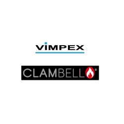 Vimpex ClamBell 24 V 6" Fire Alarm Bell - Shallow Base - White EN54-3 - CBE6-WS-024-EN