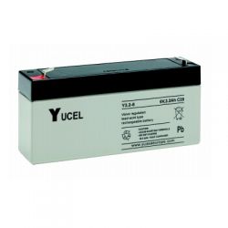 Yuasa Yucel Y3.2-6 Sealed Lead Acid Battery - 3.2Ah 6 Volt